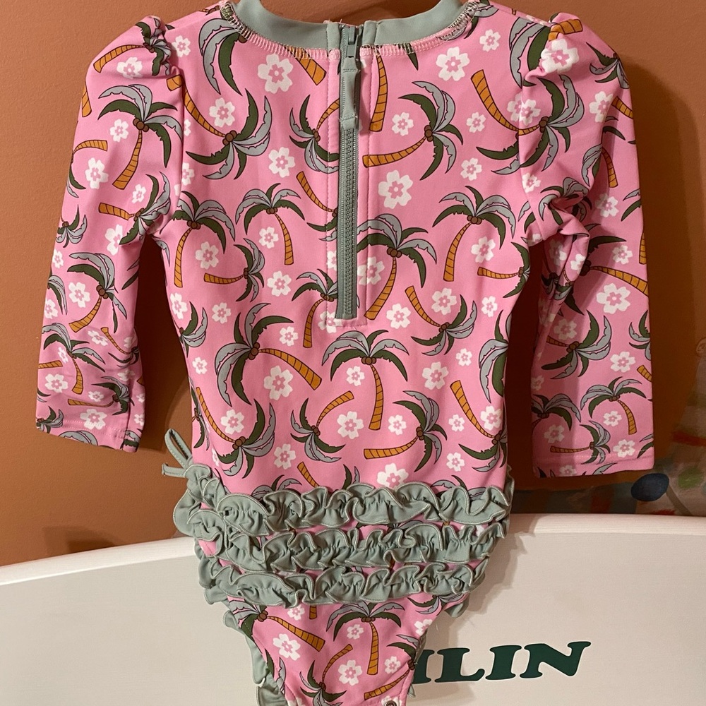 Caden Lane Swimsuit Ruffles on the Bottom Sz 3T NWT - Picture 2 of 3